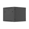 LANBERG NÁSTĚNNÁ INSTALAČNÍ SKŘÍŇ 19" 9U 600X600 ČERNÉ PERFOROVANÉ DVEŘE (PLOCHÉ BALENÍ)