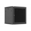 LANBERG NÁSTĚNNÁ INSTALAČNÍ SKŘÍŇ 19" 12U 600X600 ČERNÉ PERFOROVANÉ DVEŘE (PLOCHÉ BALENÍ)