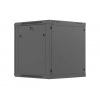 LANBERG NÁSTĚNNÁ INSTALAČNÍ SKŘÍŇ 19" 12U 600X600 ČERNÉ PERFOROVANÉ DVEŘE (PLOCHÉ BALENÍ)
