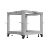 LANBERG OTEVŘENÝ RACK 19" 9U 600X600-1100 NASTAVITELNÝ ŠEDÝ