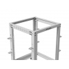 LANBERG OTEVŘENÝ RACK 19" 15U 600X600-1100 NASTAVITELNÝ ŠEDÝ