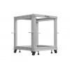 LANBERG OTEVŘENÝ RACK 19" 9U 600X600-1100 NASTAVITELNÝ ŠEDÝ