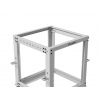 LANBERG OTEVŘENÝ RACK 19" 9U 600X600-1100 NASTAVITELNÝ ŠEDÝ