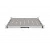 LANBERG POSUVNÁ POLICE PRO 19" RACKOVÉ SKŘÍNĚ 350MM ŠEDÁ (1U/445X350MM, NOSNOST DO 35KG, 4PO