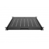 LANBERG POSUVNÁ POLICE PRO 19" RACKOVÉ SKŘÍNĚ 500MM ČERNÁ (1U/445X500MM, NOSNOST DO 35KG, 4-P
