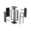 LANBERG 19" VOLNĚ STOJÍCÍ RACKOVÁ SKŘÍŇ 42U/800X1000 (FLAT PACK) S PROSKLENÝMI DVEŘMI ČERNÁ