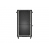 LANBERG INSTALAČNÍ SKŘÍŇOVÝ ROZVADĚČ 19" 22U 600X600 ČERNÉ SKLENĚNÉ DVEŘE (PLOCHÉ BALENÍ)