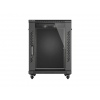 LANBERG INSTALAČNÍ RACK 19" 15U 600X800 ČERNÉ SKLENĚNÉ DVEŘE (PLOCHÉ BALENÍ)