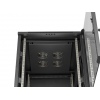 LANBERG INSTALAČNÍ RACK 19" 15U 600X800 ČERNÉ SKLENĚNÉ DVEŘE (PLOCHÉ BALENÍ)