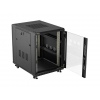 LANBERG INSTALAČNÍ RACK 19" 15U 600X800 ČERNÉ SKLENĚNÉ DVEŘE (PLOCHÉ BALENÍ)