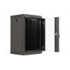 LANBERG RACKOVÁ SKŘÍŇ 10" NÁSTĚNNÁ 9U/300X300 (FLAT PACK) S PROSKLENÝMI DVEŘMI ČERNÁ