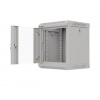 LANBERG RACKOVÁ SKŘÍŇ 10" NÁSTĚNNÁ 6U/300X300 (FLAT PACK) S PROSKLENÝMI DVEŘMI ŠEDÁ