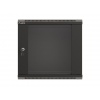 LANBERG 19" RACKOVÁ SKŘÍŇ PRO MONTÁŽ NA STĚNU 9U/540X350 (FLAT PACK) S PROSKLENÝMI DVEŘMI ČERNÁ