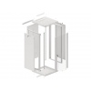 LANBERG RACKOVÁ SKŘÍŇ 19" NÁSTĚNNÁ 27U/600X600 (FLAT PACK) S PROSKLENÝMI DVEŘMI ŠEDÁ V2