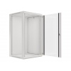 LANBERG 19" RACKOVÁ SKŘÍŇ PRO MONTÁŽ NA STĚNU 22U/600X600 (FLAT PACK) S PROSKLENÝMI DVEŘMI ŠEDÁ V2