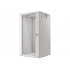 LANBERG 19" RACKOVÁ SKŘÍŇ PRO MONTÁŽ NA STĚNU 22U/600X600 (FLAT PACK) S PROSKLENÝMI DVEŘMI ŠEDÁ V2