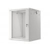 LANBERG 19" RACKOVÁ SKŘÍŇ PRO MONTÁŽ NA STĚNU 15U/600X600 (FLAT PACK) S PROSKLENÝMI DVEŘMI ŠEDÁ V2c
