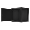 LANBERG RACKOVÁ SKŘÍŇ 19" NÁSTĚNNÁ 12U/600X600 PRO VLASTNÍ MONTÁŽ S KOVOVÝMI DVEŘMI ČERNÁ