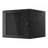 LANBERG RACKOVÁ SKŘÍŇ 19" PRO MONTÁŽ NA STĚNU 9U/600X600 (FLAT PACK) V2 ČERNÁ