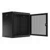 LANBERG 19" RACKOVÁ SKŘÍŇ 12U/600X450 S PERFOROVANÝMI DVEŘMI ČERNÁ - PLOCHÉ BALENÍ