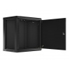 LANBERG RACKOVÁ SKŘÍŇ 19" NÁSTĚNNÁ 12U/600X450 PRO VLASTNÍ MONTÁŽ S KOVOVÝMI DVEŘMI ČERNÁ