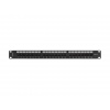 LANBERG PATCH PANEL 24 PORTŮ 1U 19" CAT.6A UTP S POLICÍ ČERNÝ