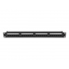 LANBERG PATCH PANEL 24 PORTŮ 1U 19" CAT.6A UTP ČERNÝ