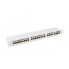 LANBERG PATCH PANEL 24 PORTŮ 1U 19" CAT.6A FTP STÍNĚNÝ ŠEDÝ
