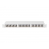 LANBERG PATCH PANEL 24 PORTŮ 1U 19" CAT.6A FTP STÍNĚNÝ ŠEDÝ