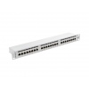 LANBERG PATCH PANEL 24 PORTŮ 1U 19" CAT.6 FTP STÍNĚNÝ ŠEDÝ