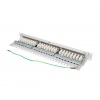 LANBERG PATCH PANEL 24 PORTŮ 1U 19" CAT.6 FTP STÍNĚNÝ ŠEDÝ