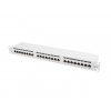 LANBERG PATCH PANEL 24 PORTŮ 1U 19" CAT.6 FTP STÍNĚNÝ ŠEDÝ