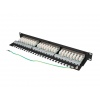 LANBERG PATCH PANEL 24 PORTŮ 1U 19" CAT.5E FTP STÍNĚNÝ ČERNÝ