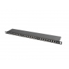 LANBERG PATCH PANEL 24 PORTŮ 0,5U 19" CAT.5E FTP STÍNĚNÝ ČERNÝ