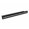 LANBERG PATCH PANEL BLANK 24 PORTŮ 1U PRO MODULY KEYSTONE ČERNÝ