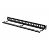 LANBERG PATCH PANEL BLANK 24 PORTŮ 1U PRO MODULY KEYSTONE ČERNÝ