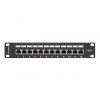 LANBERG PATCH PANEL 12PORT 1U 10" CAT.6 FTP STÍNĚNÝ ČERNÝ