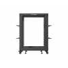 LANBERG OTEVŘENÝ RACK 15U 19" 600X600-1100 NASTAVITELNÝ ČERNÝ