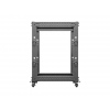 LANBERG OTEVŘENÝ RACK 15U 19" 600X600-1100 NASTAVITELNÝ ČERNÝ