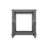 LANBERG OTEVŘENÝ RACK 12U 19" 600X600-1100 NASTAVITELNÝ ČERNÝ