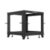 LANBERG OTEVŘENÝ RACK 9U 19" 600X600-1100 NASTAVITELNÝ ČERNÝ