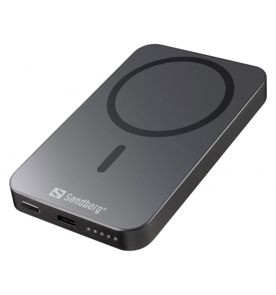 Sandberg Magnet Wireless Powerbank 5000 ALU