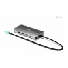 i-tec USB-C Metal Nano 3x Display (DP, HDMI and VGA) Docking Station, Power Delivery 100W