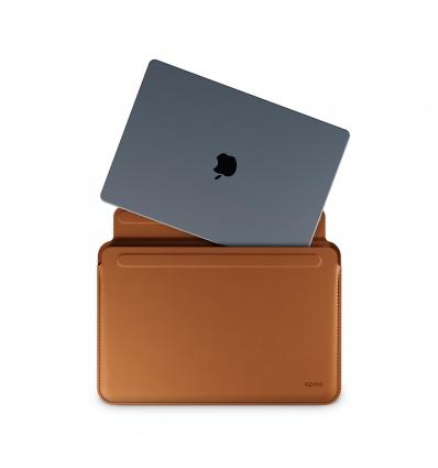 Epico Leather Sleeve MacBook Pro 13,3"/Air 13,6" - hnědá