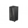 LANBERG 19" VOLNĚ STOJÍCÍ RACKOVÁ SKŘÍŇ 27U/600X600 (FLAT PACK) S PROSKLENÝMI DVEŘMI ČERNÁ