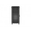 LANBERG 19" VOLNĚ STOJÍCÍ RACKOVÁ SKŘÍŇ 27U/600X600 (FLAT PACK) S PROSKLENÝMI DVEŘMI ČERNÁ