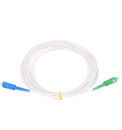 SC/APC - SC/UPC simplex 5m arm.bílý 3mm B3 LSZH