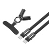 TB USB-C 2v1 kabel, 1m, černý