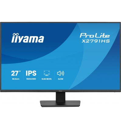 27" iiyama X2791HS-B1:IPS,FHD,HDMI,DP,120Hz