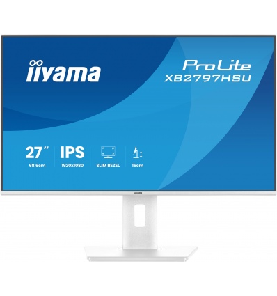 27" iiyama XB2797HSU-W1:IPS,FHD,HDMI,DP,HAS
